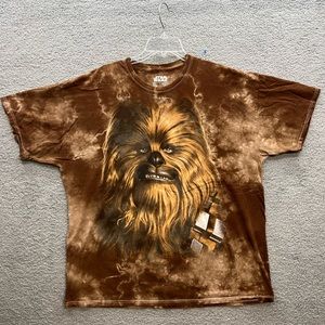 Star Wars Chewbacca Brown Tye Dye Men's T-Shirt Size XXL Fifth Sun